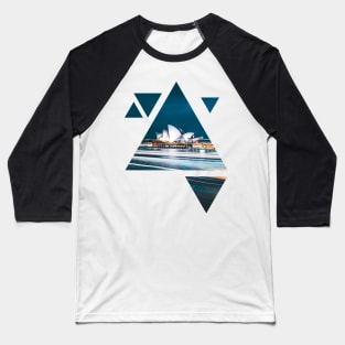 Sydney · geometric art black Baseball T-Shirt